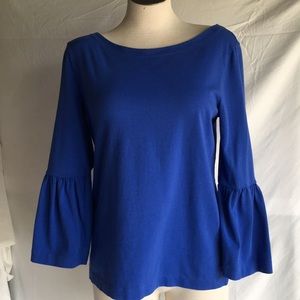 J crew blue long sleeve top s Small